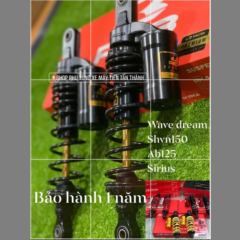 Phuộc nhún sau rcb - mb2 có bình dầu giảm xóc xe shvn ab125 sirius wave dream hàng chính hãng racing boy