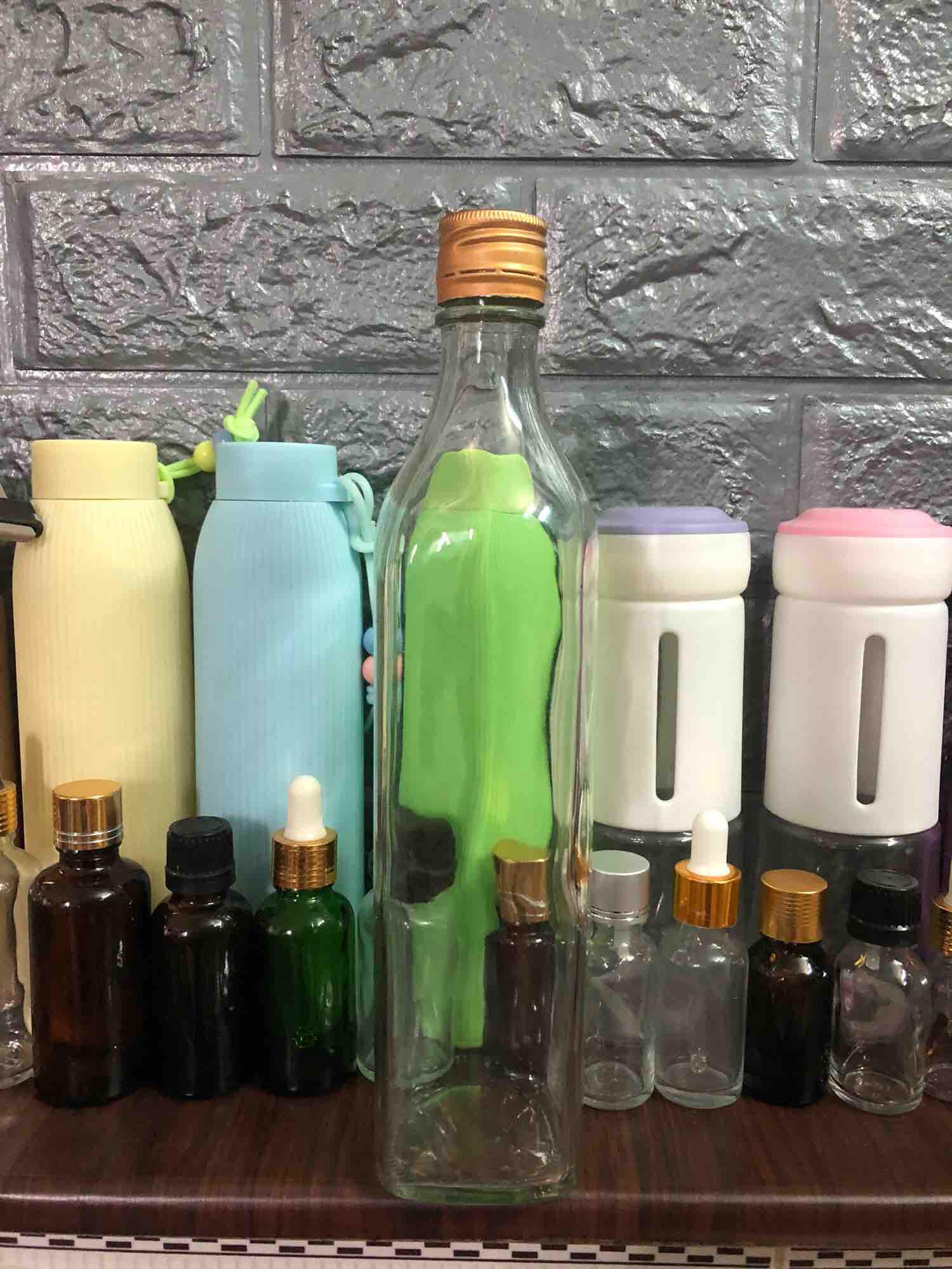 Set 10chai thuỷ tinh vuông 500ml