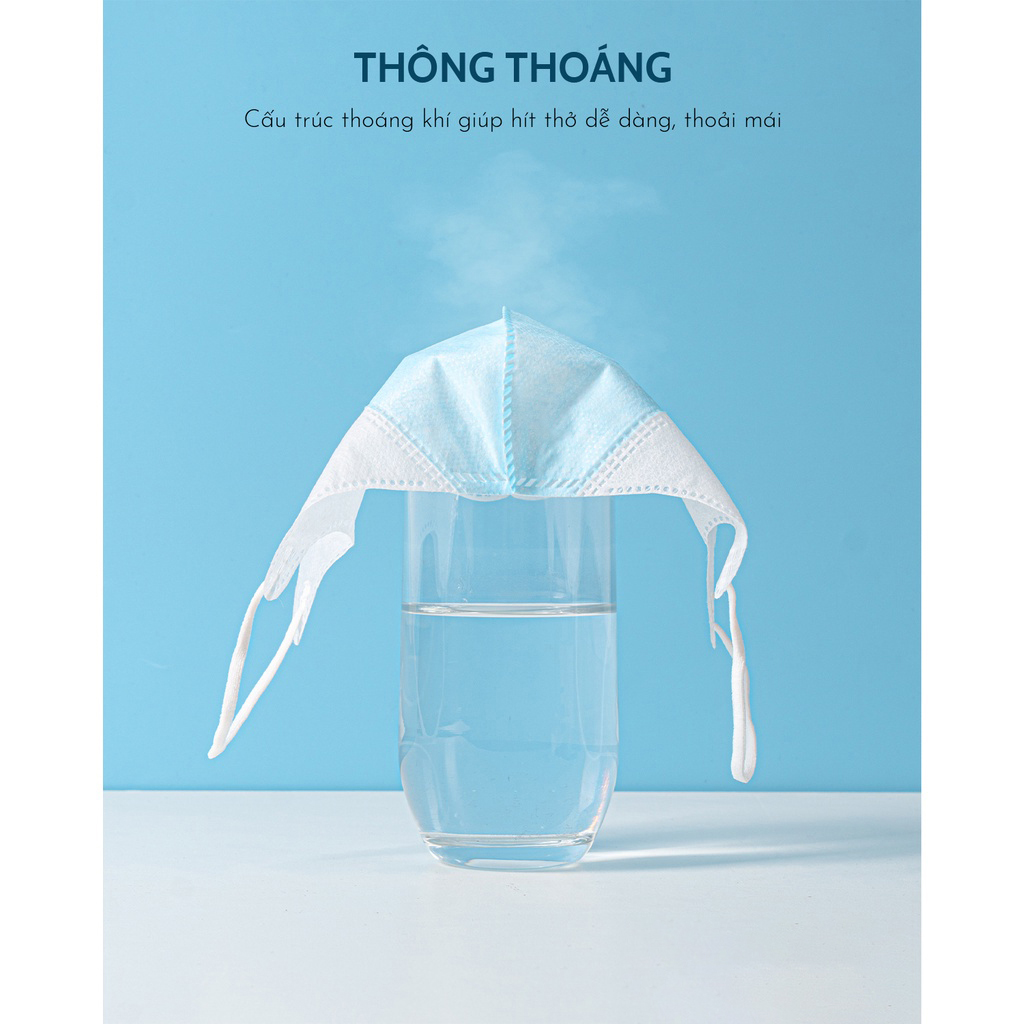 Bán sỉ thùng 100 chiếc Khẩu trang 5D Mask Thịnh Phát màu trắng (Set 100 cái)