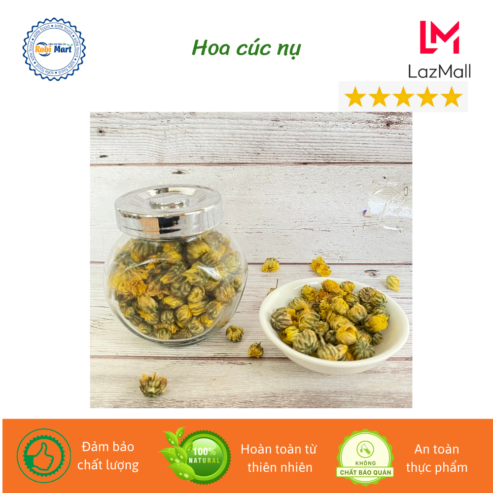 Trà hoa sấy khô robimart đẹp da (hoa nhài nở, cúc nụ, đậu biếc, oải hương)