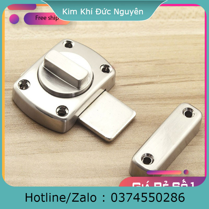 Khóa chốt núm xoay - 1 khoá - khoá chốt cửa an toàn, chốt móc khoá hàng xịn dùng cho cửa phòng, cửa sổ, cửa chính kimkhihanoi