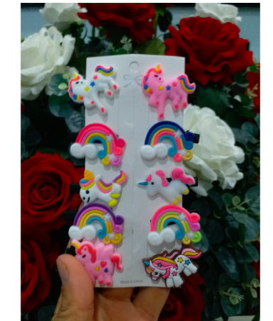 Set 10 kẹp tóc đáng yêu cho bé ( 1 vỉ = 10 kẹp mix ngẫu nhiên các hình)