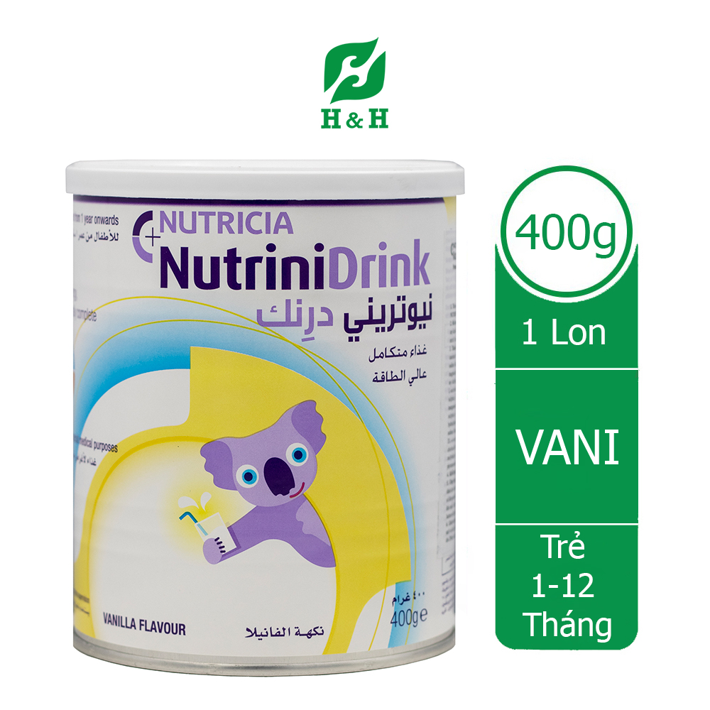 HCM Sữa bột NutriniDrink Vanilla cho trẻ suy dinh dưỡng bắt kịp đà tăng