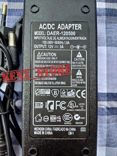 Nguồn 12V-5A tặng kèm giắc cái