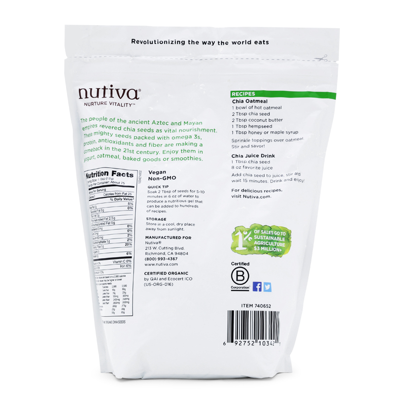 Hạt Chia Organic Seeds 500g - 907g - 1kg