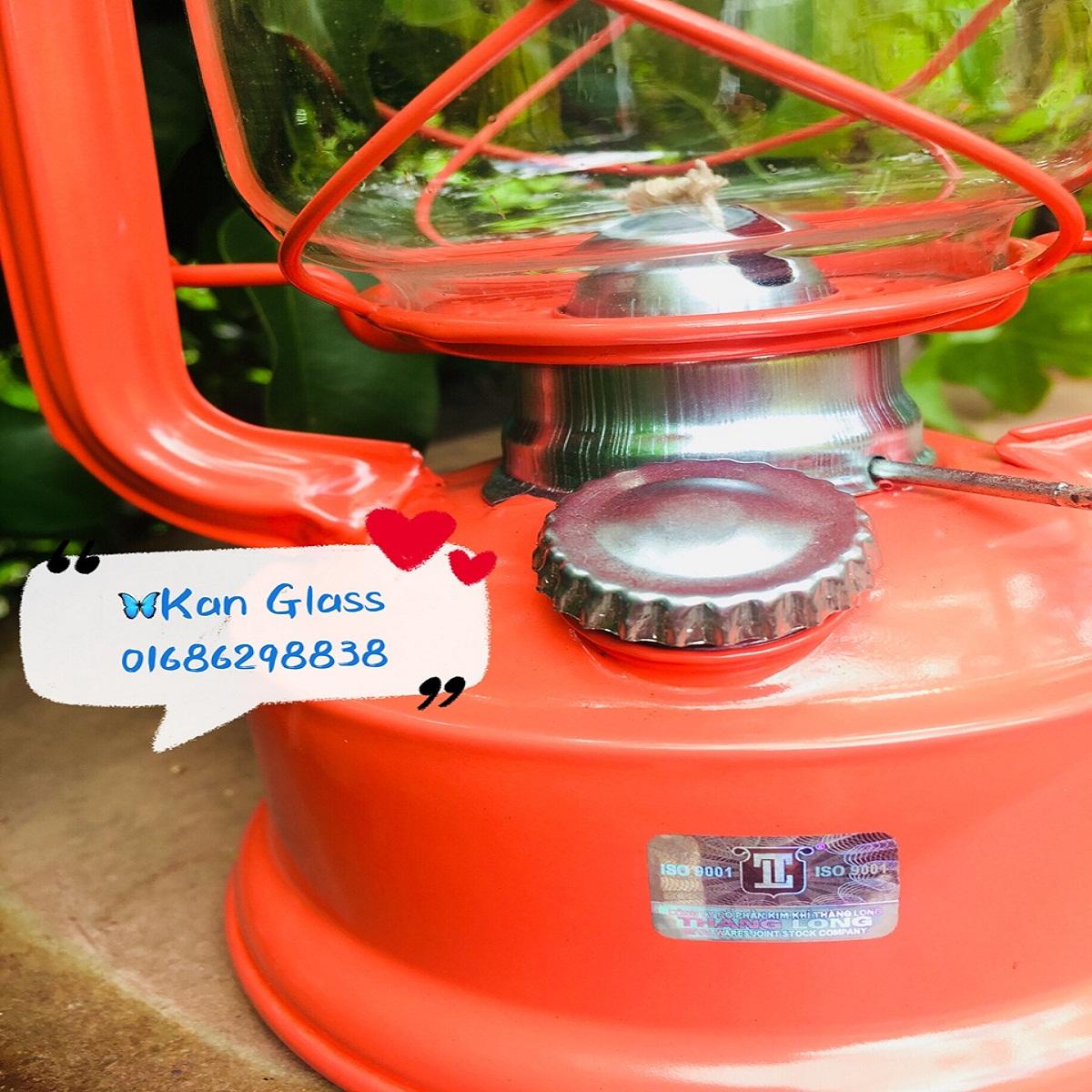ĐÈN DẦU ĐI BÃO VIỆT NAM CAO CẤP - MÀU ĐỎ CAM