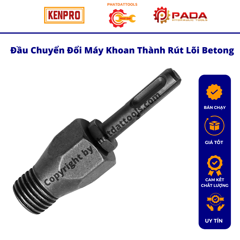 Đầu Chuyển Mũi Khoan Rút Lõi Lắp Máy Khoan Cầm Tay