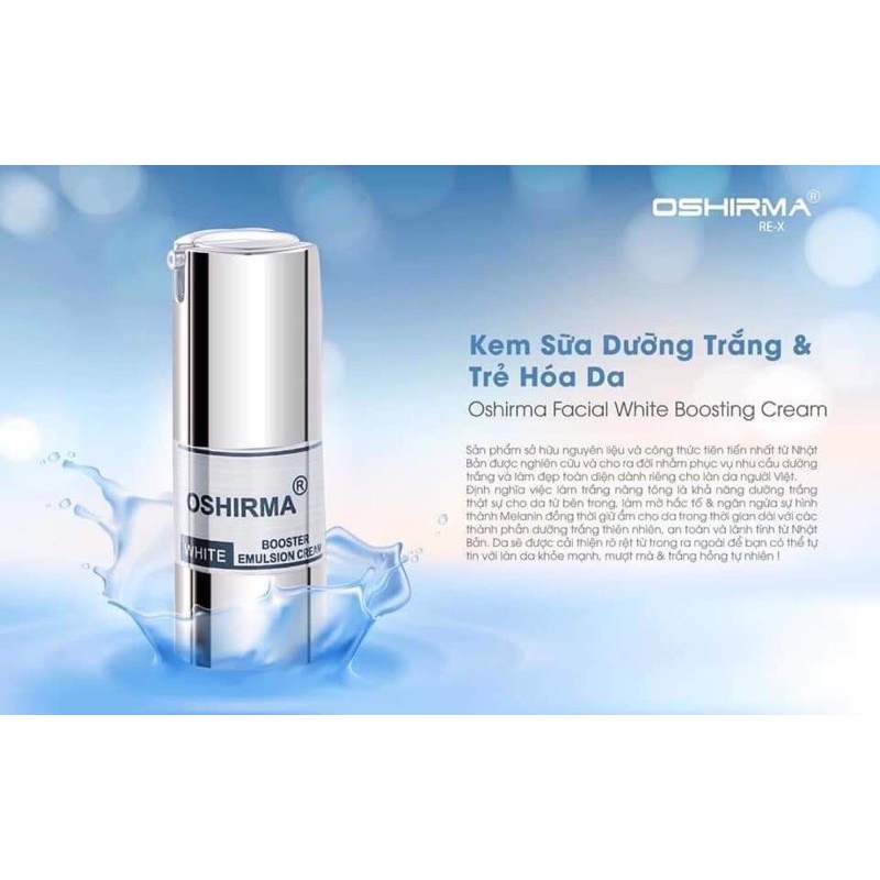 Kem Sữa Trắng Da Trẻ Hoá Oshirma ReX