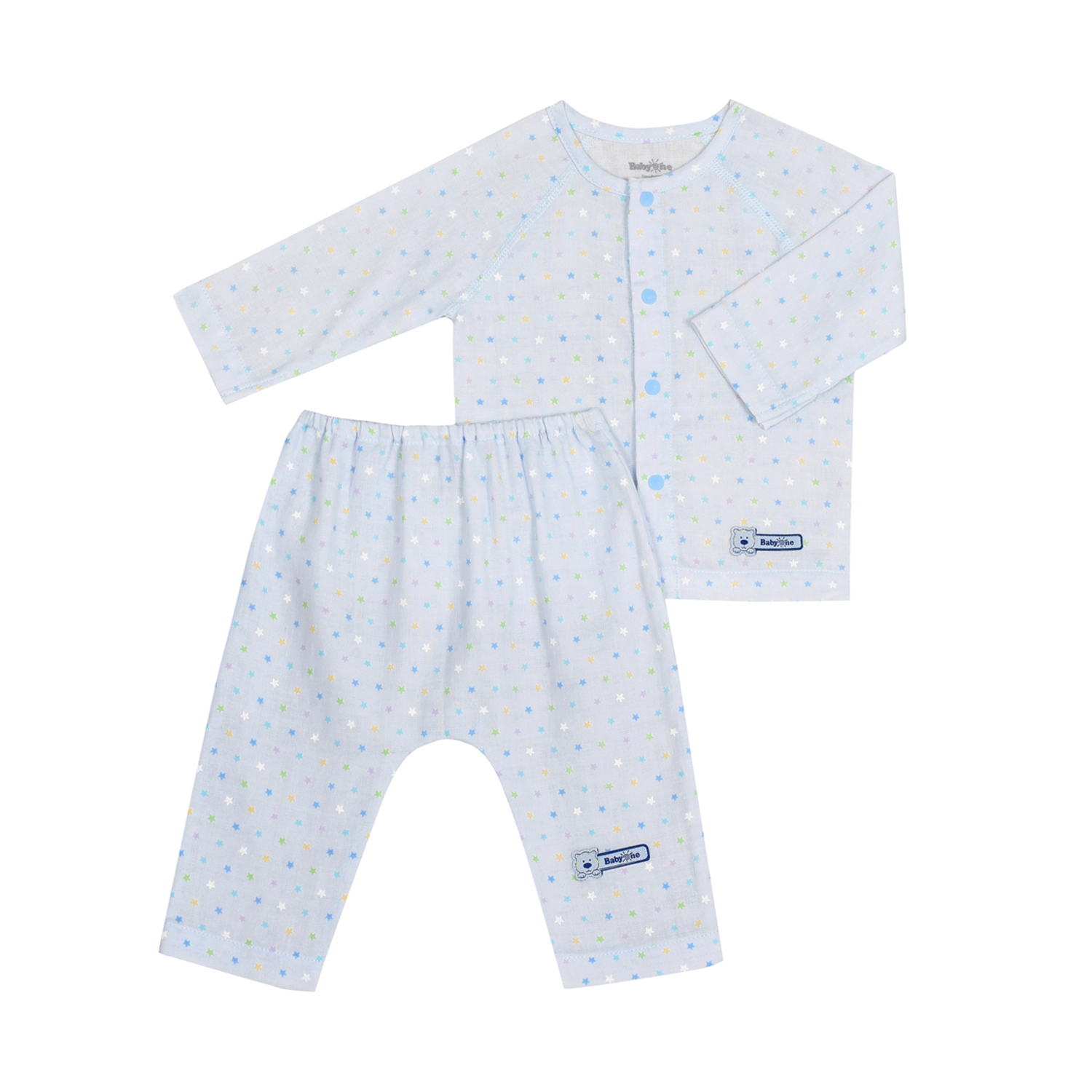 BỘ SƠ SINH XÔ NHẬT TAY DÀI 1213- HELLO BB (họa tiết ngẫu nhiên)