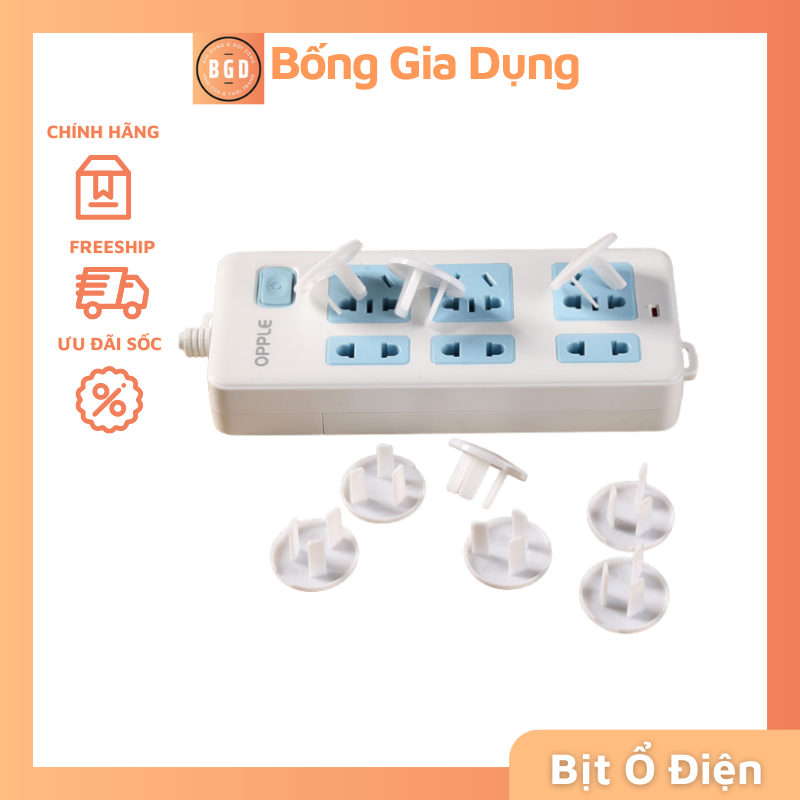 Combo 10 nút bịt ổ điện nút bịt an toàn chống giật cho bé