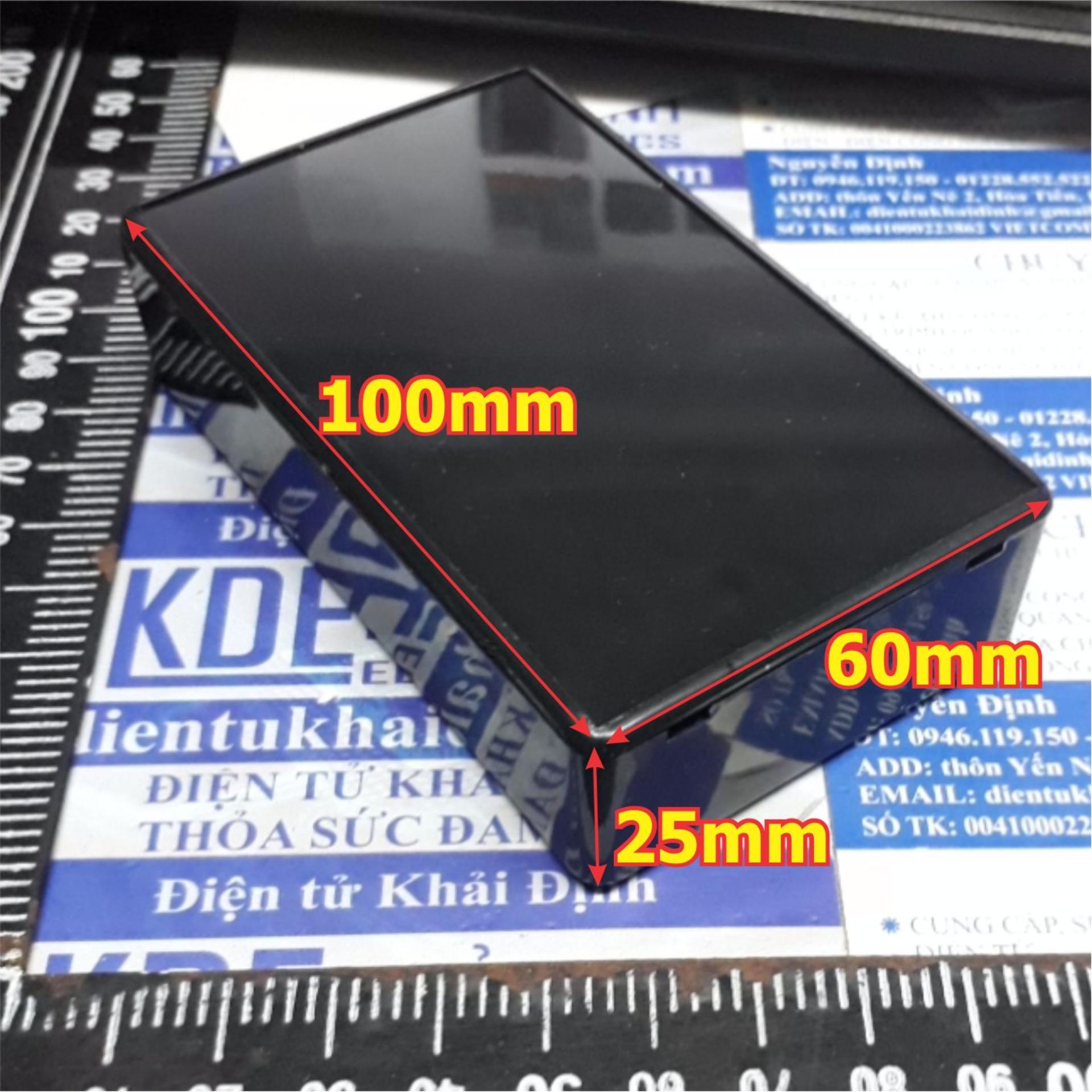5 cái Hộp nhựa hộp mạch điện 100*60*25mm màu đen kde3199