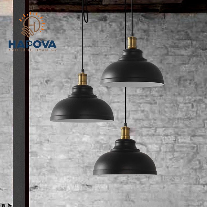 Đèn thả bàn ăn đui đồng HAPOVA MIXA 8194