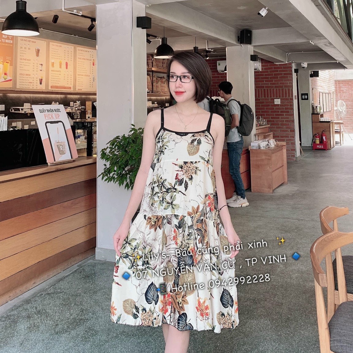 Váy Lanh Lụa Bầu 2 Dây Siêu Mát, Siêu Thoáng