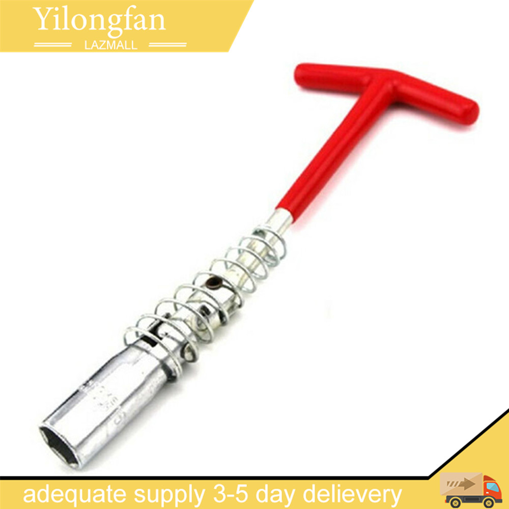 16/21mm Automotive Spark Plug T-wrench Removal Installation Socket Accessories