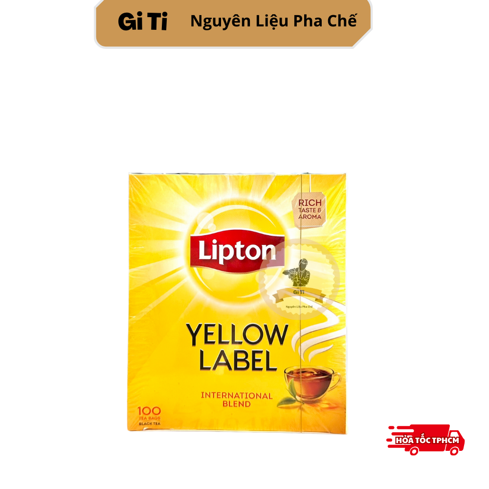 Trà Lipton Nhãn Vàng Túi Lọc 100 Gói x 2gr