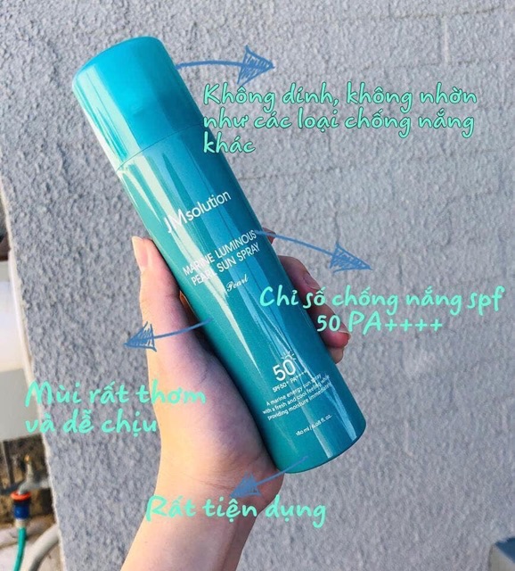 [HCM]Xịt chống nắng toàn thân Jm Solution SPF 50 Pa++++