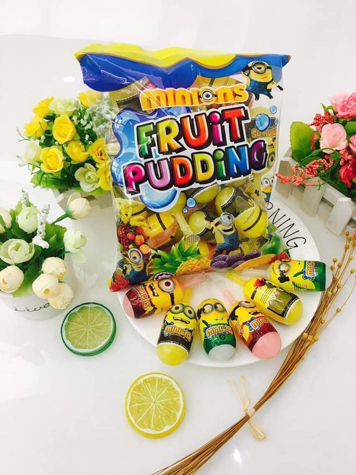 [ Siêu hot  ] THẠCH TRÁI CÂY FRUIT PUDDING MINION gói 800g