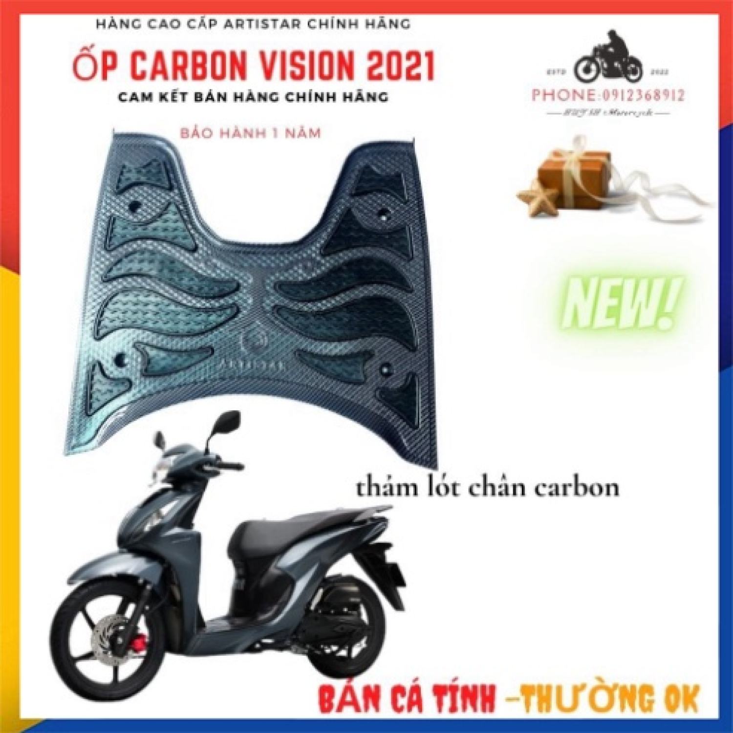 Ốp Carbon Vision 2021 -Vision 2022-Vision 2023, Vision Cá Tính Đời Mới