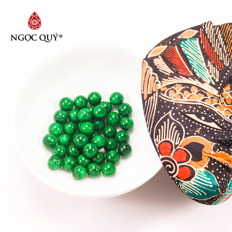 [HCM]Combo 5 viên đá cẩm thạch sơn thủy size hạt 10mm - Ngọc Qúy Gemstones