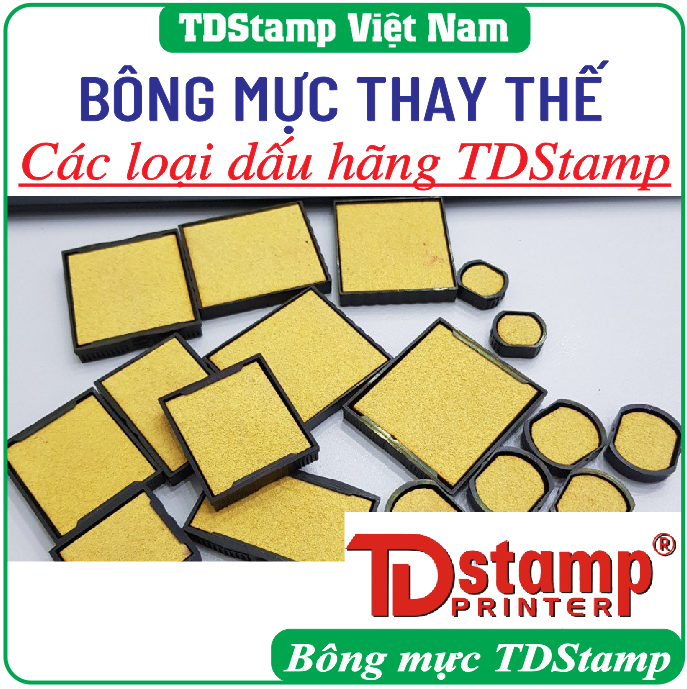Bông mực thay thế các loại dấu hãng TDSTAMP