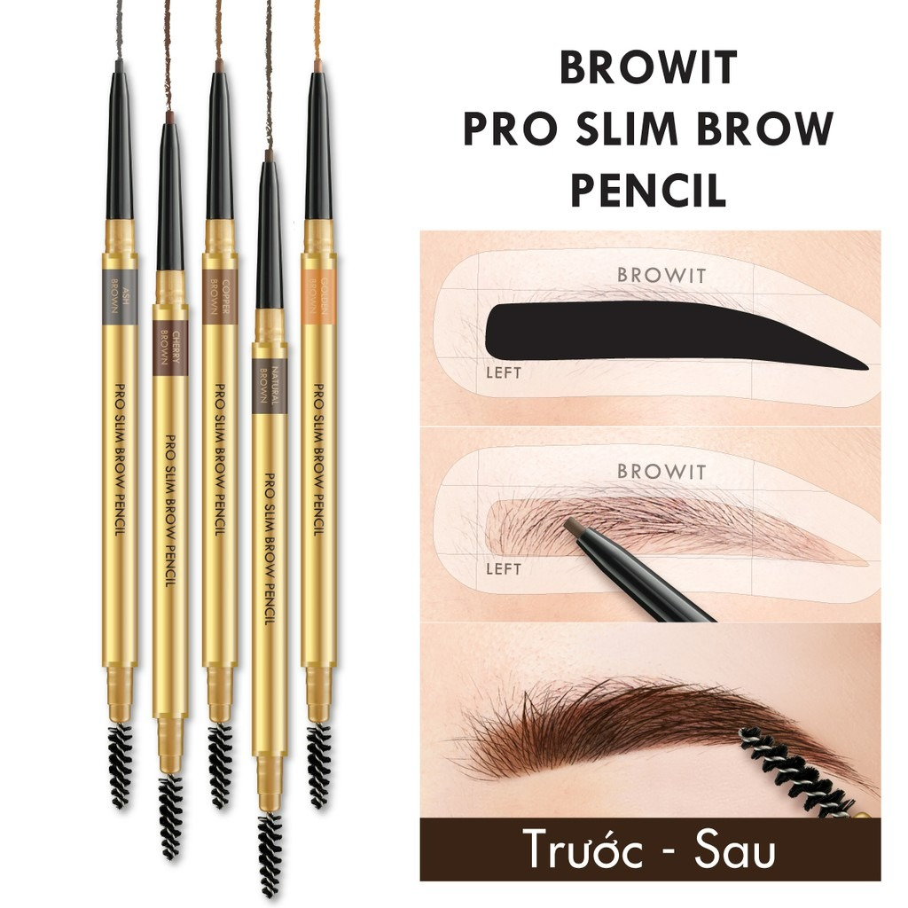 Bút kẻ chân mày siêu mảnh Browit By NongChat