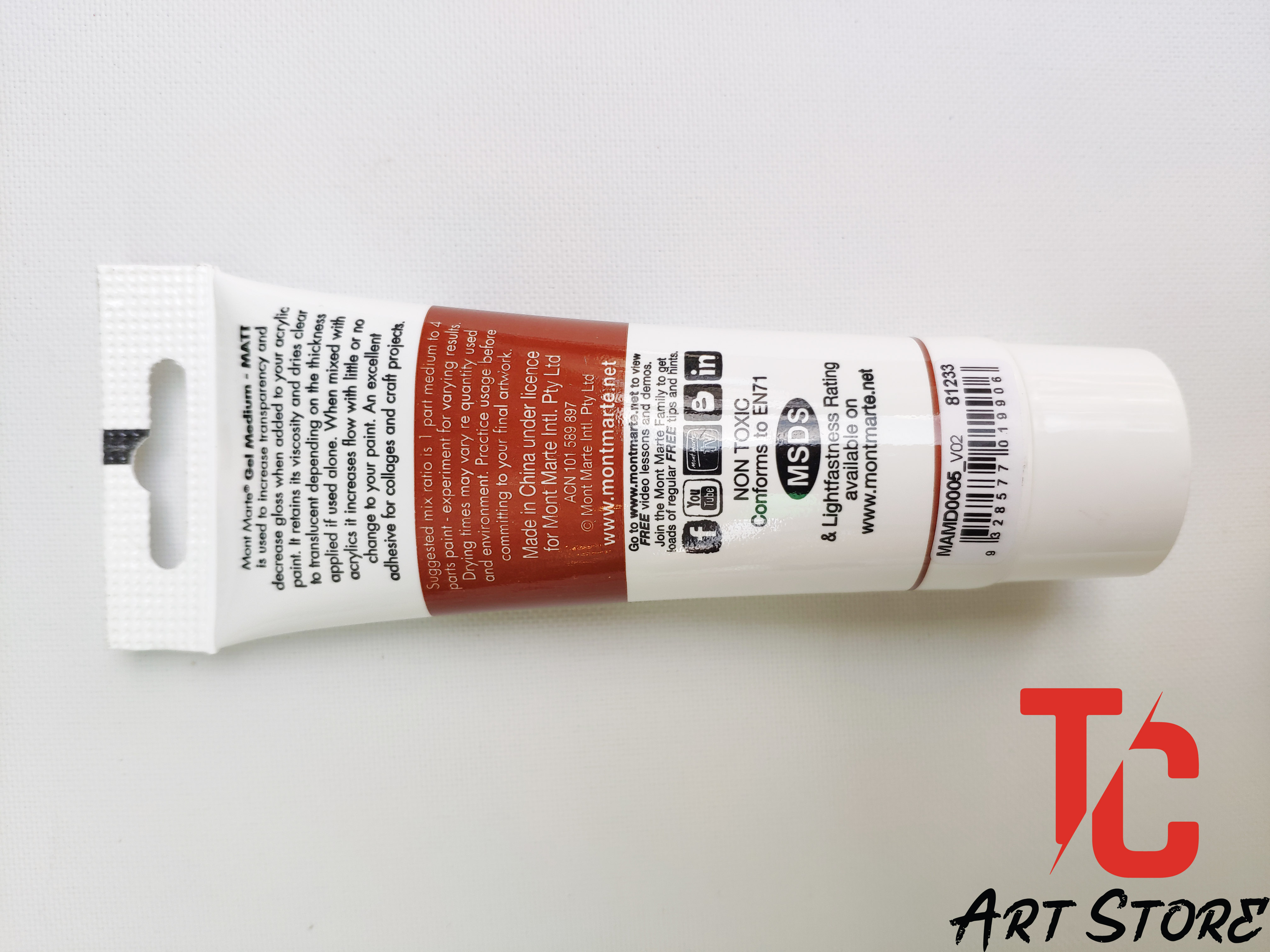 Dung Dịch Pha Màu Medium Acrylic Mont Marte Gloss/ Matt/ Retarder ( Tuýp 75ml )