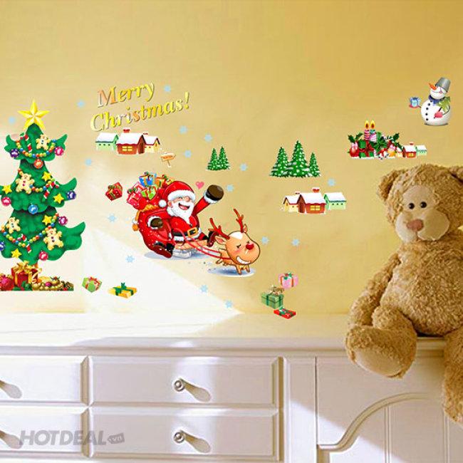 Decal dán tường Noel siêu đẹp
