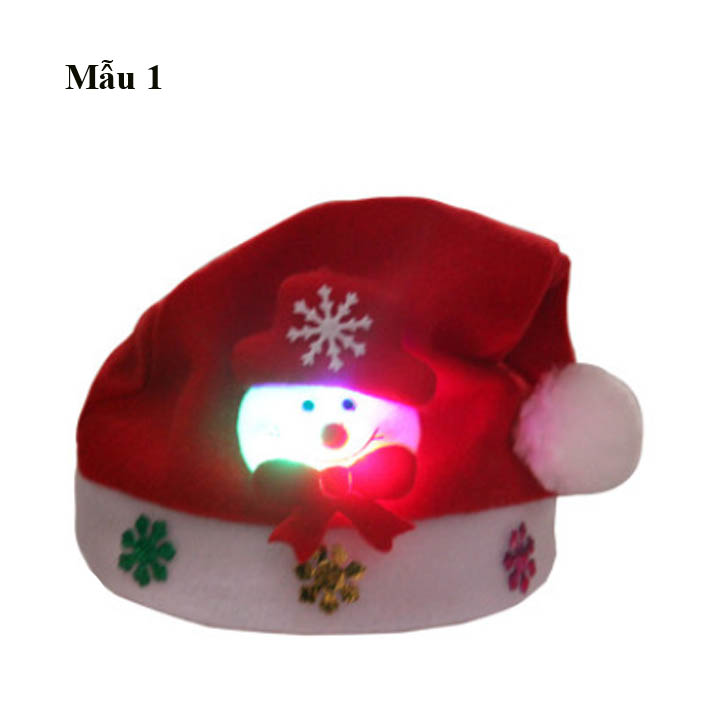 MŨ NOEL CÓ ĐÈN LED CHỚP NHÁY