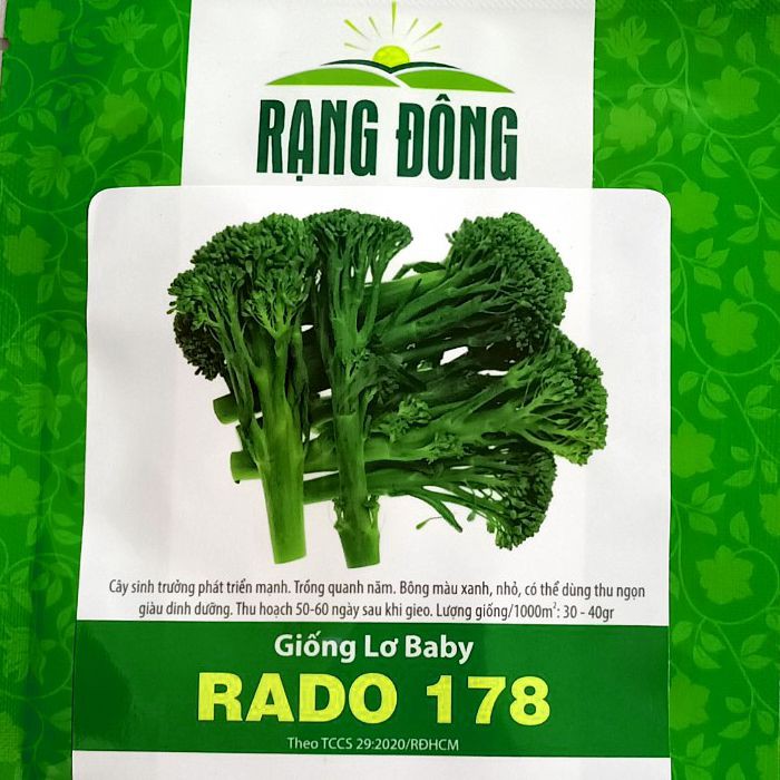 [GIAO HÀNG 2 GIỜ] Hạt giống Súp Lơ Xanh Baby (Bông Cải Xanh baby) 0.1gr