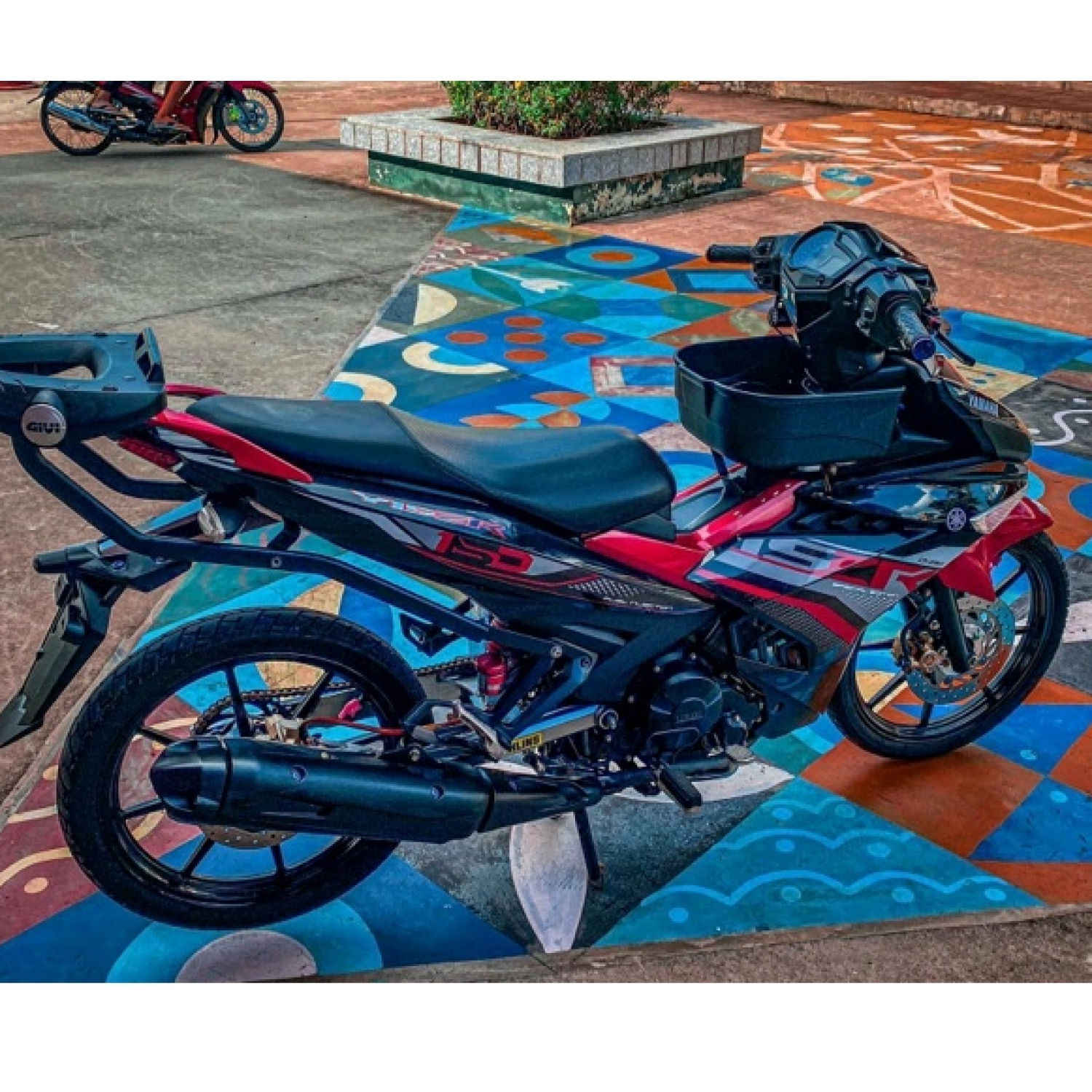 Tem rời exciter 150 mxking đỏ đen 2021