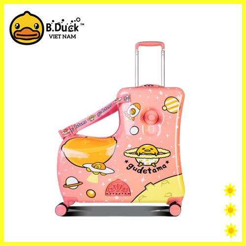 Vali B.Duck có ghế ngồi cho bé size 20-24 ( Phiên bản đĩa bay trứng vỡ hồng)