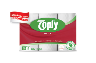 12 cuộn giấy vệ sinh Toply 2 lớp - 69918781 thumbnail