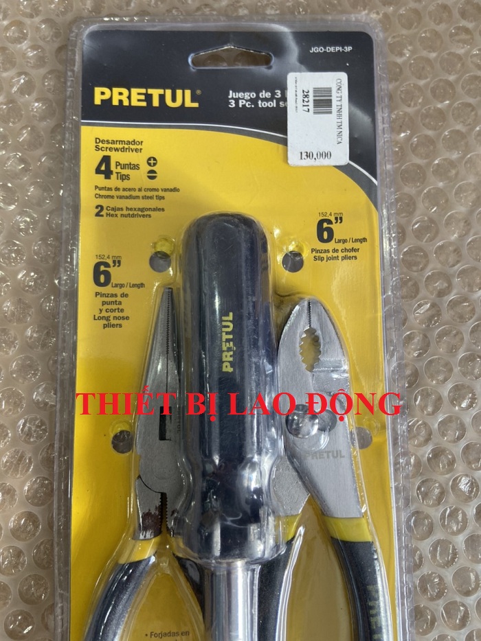 Bộ kềm vít 3 chi tiết Pretul 28217