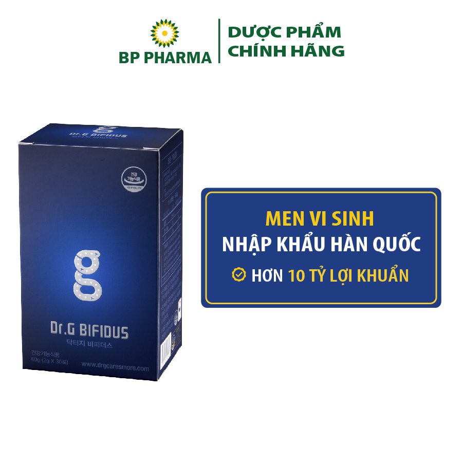 Men vi sinh Dr.G Bifidus (hộp 30 gói) date xa