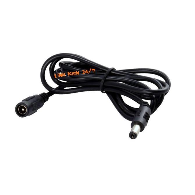 Dây nối dài dc jack 5.5x2.1mm 2 đầu đực cái dài 5 mét