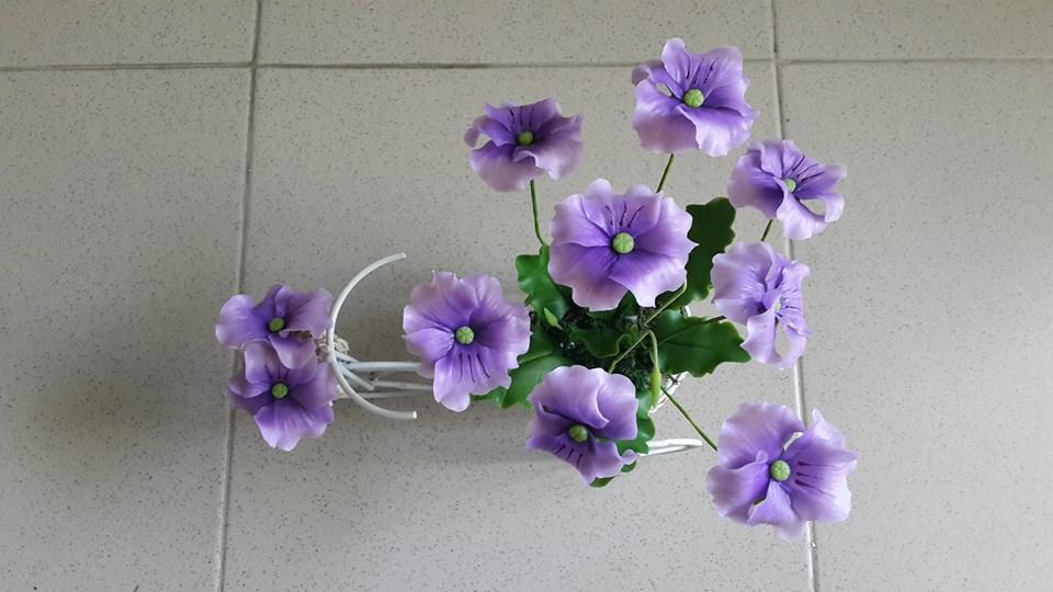 [HCM]Hoa Fanse đất sét cỡ trung - Hoa đất sét thủ công