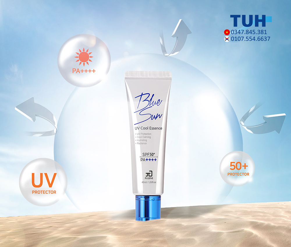 Kem chống nắng Blue sun UV cool essence (SPF50+/PA++++)