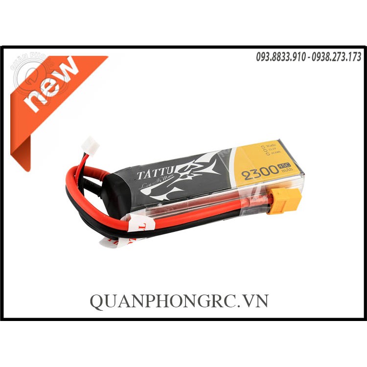 Pin lipo tattu 3s -11.1v -2300mah - 45c