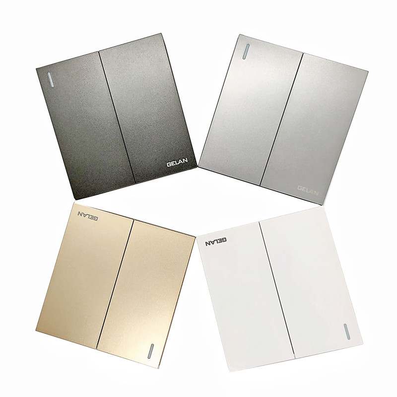 Bộ công tắc đôi 1 chiều/ 2 chiều/ 3 chiều 16AX Gelan