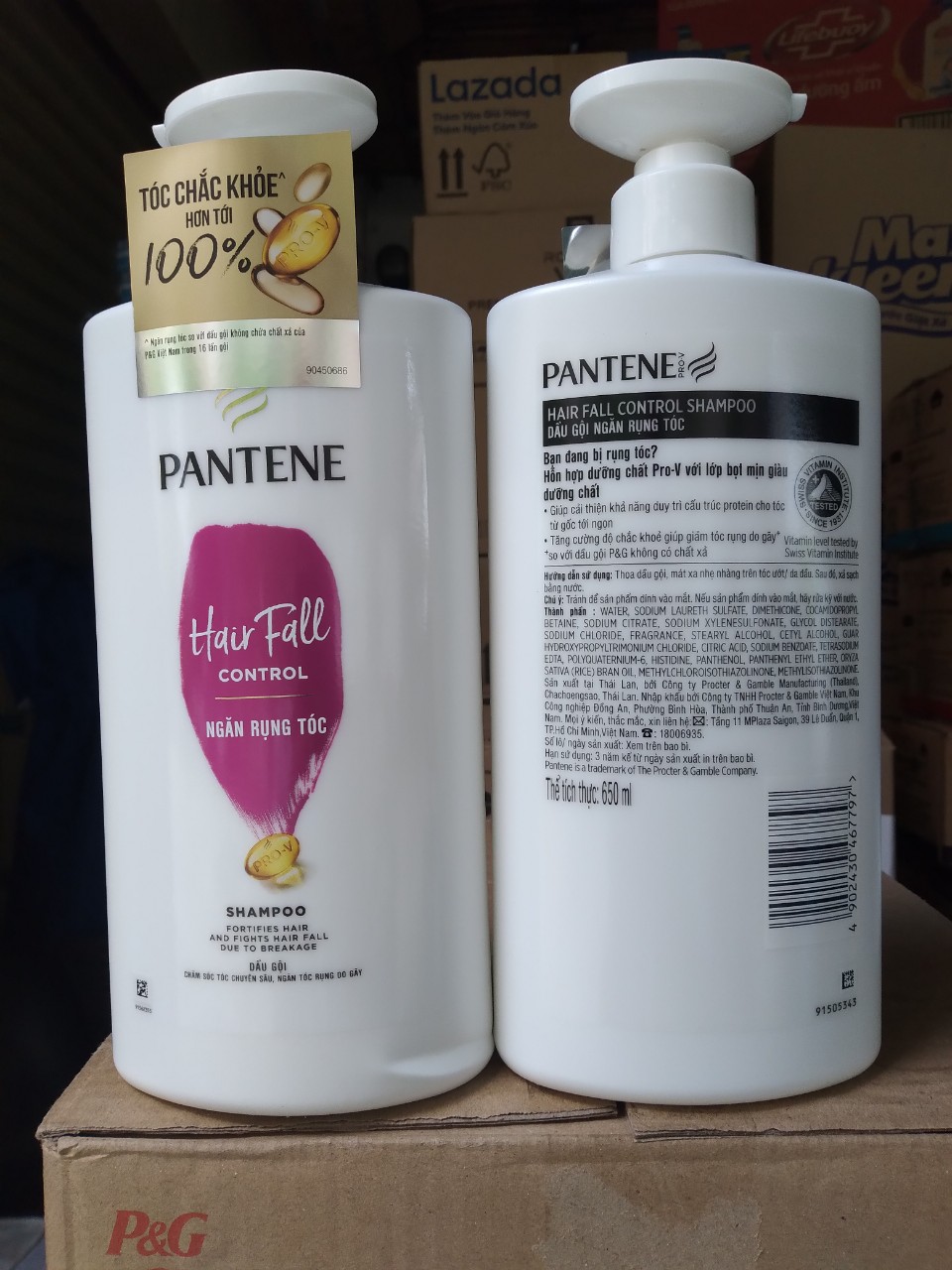 Dầu gội Pantene ngăn rụng tóc chai 650ml