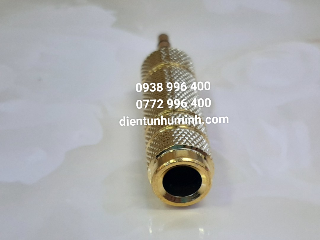 Jack đổi 6.5 mm cái sang 3.5 mm đực Vàng tốt