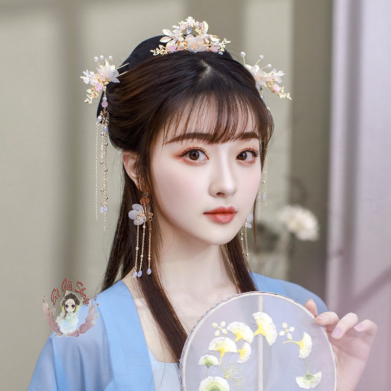 Bộ set trâm trang sức cổ trang nhiều món