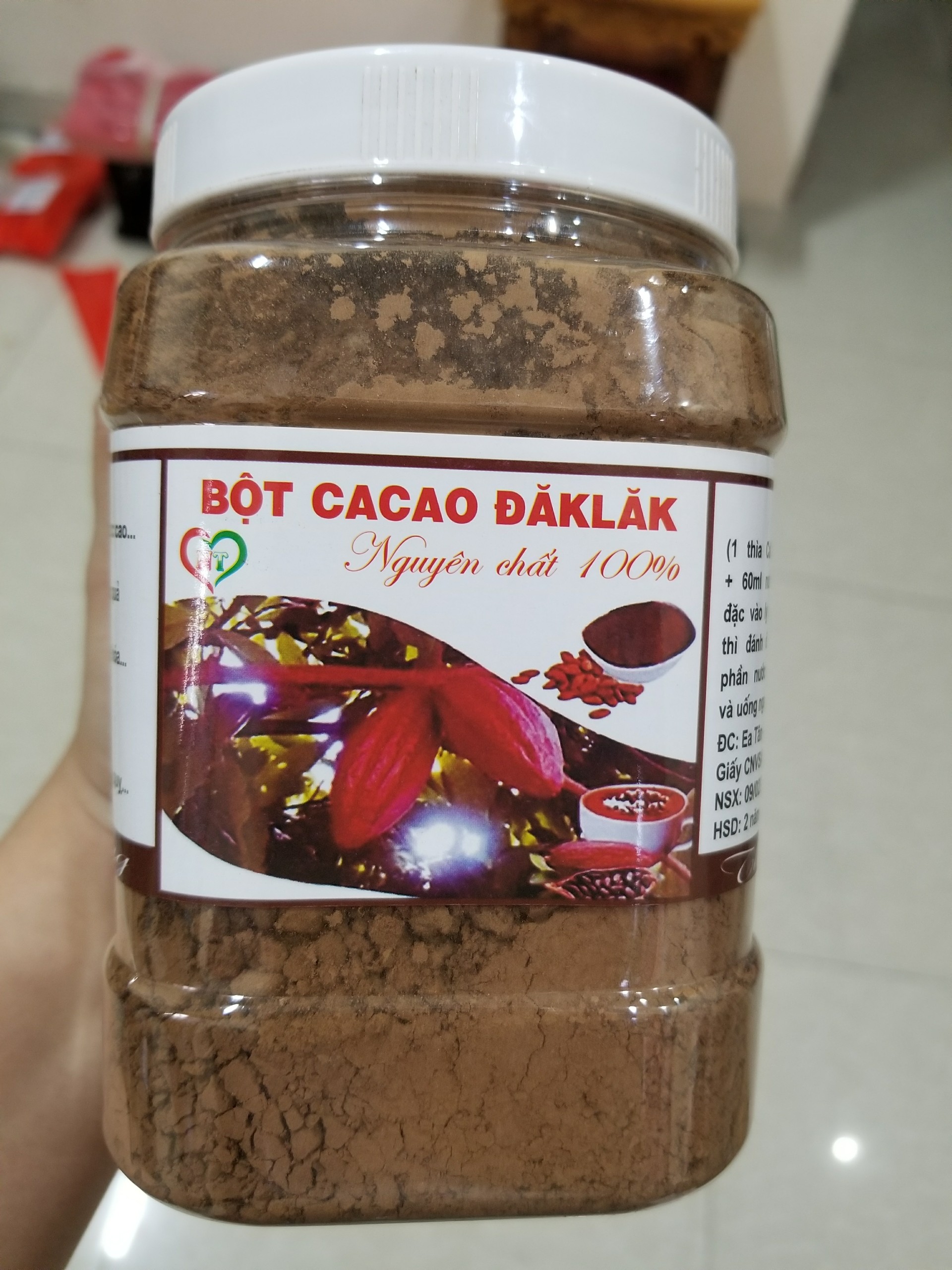 500gr bột ca cao đak lak nguyên chất