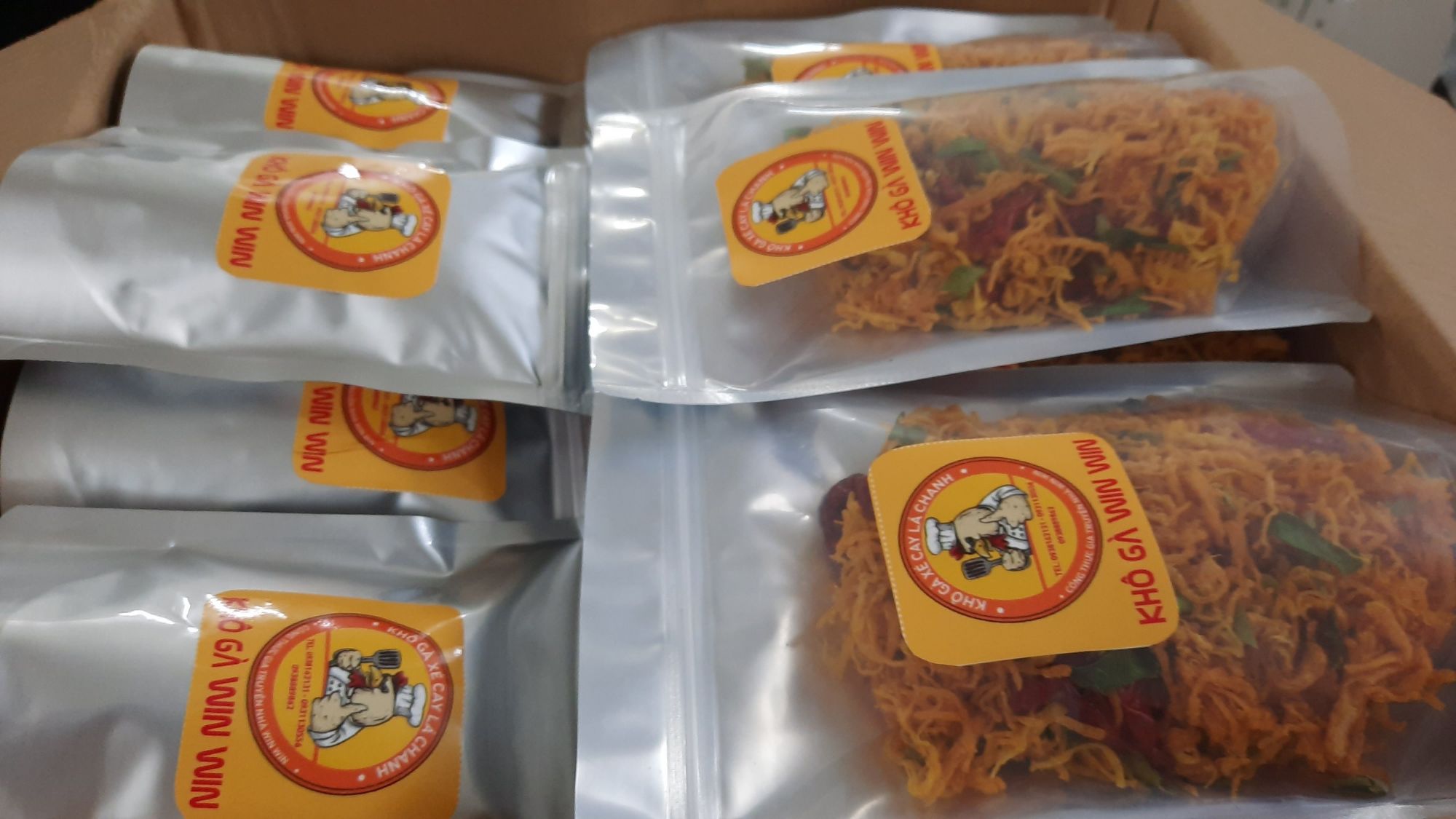 [HCM]khô gà Win Win túi zip loại ?? gr