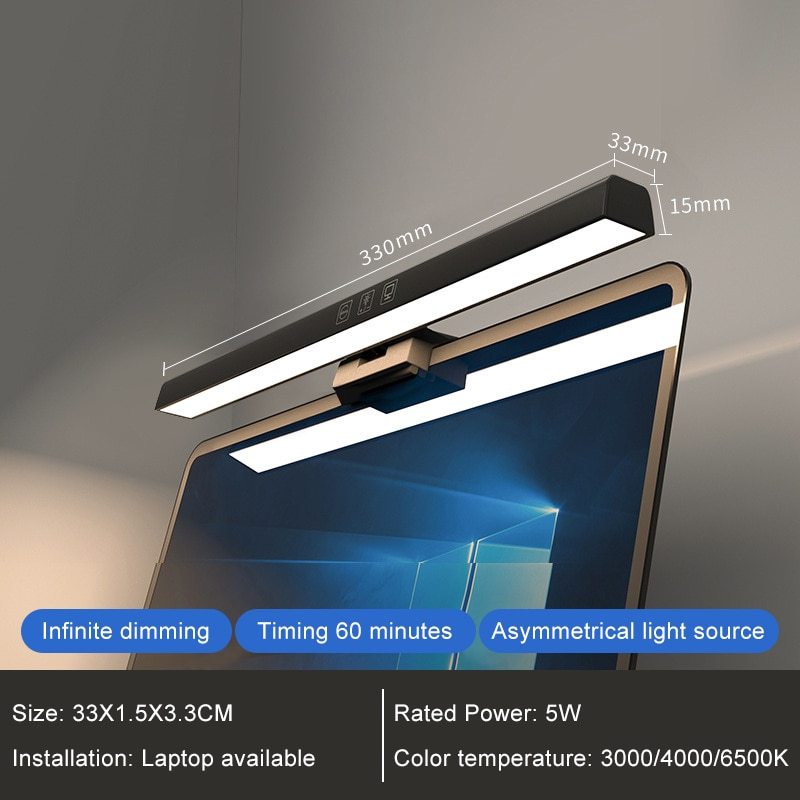 Đèn kẹp gắn màn hình máy tính / laptop để bàn bảo vệ mắt