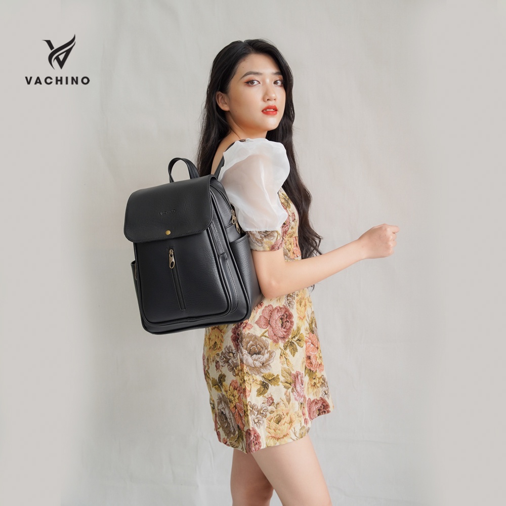 Balo da nữ công sở VACHINO BG001 Màu đen