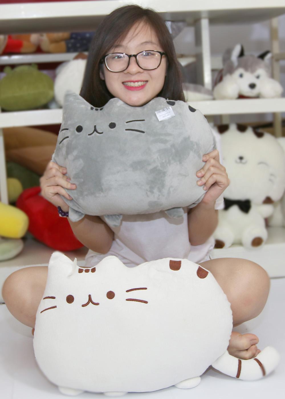 Mèo bông Pusheen dễ thương - trắng