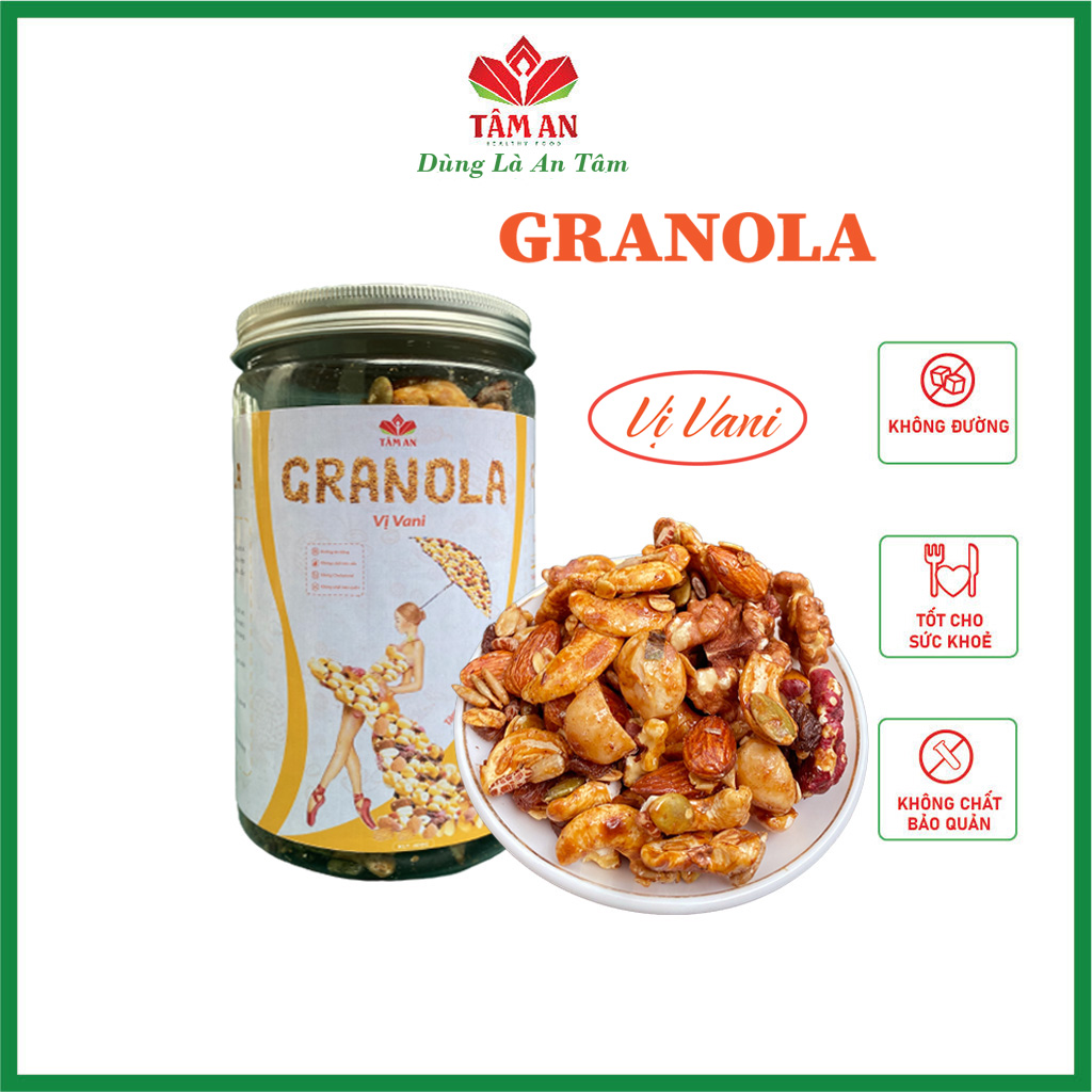 Granola siêu hạt không đường healthy lành mạnh