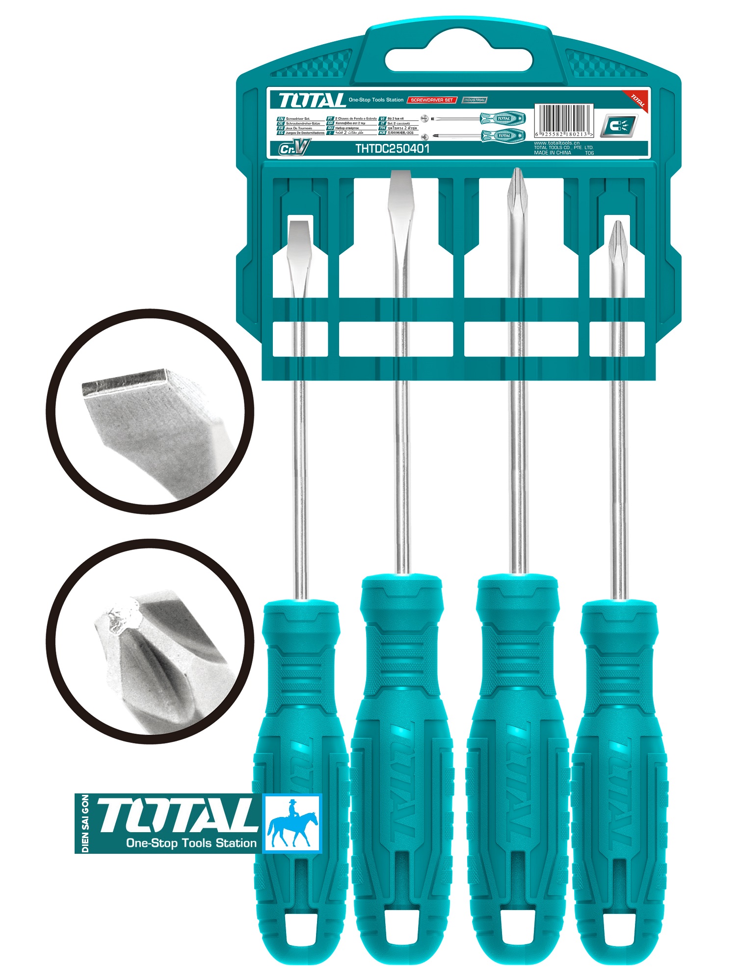 Bộ 6 cây tuốc nơ vít bake Thép CR-V INGCO HKSD0628 THT250606