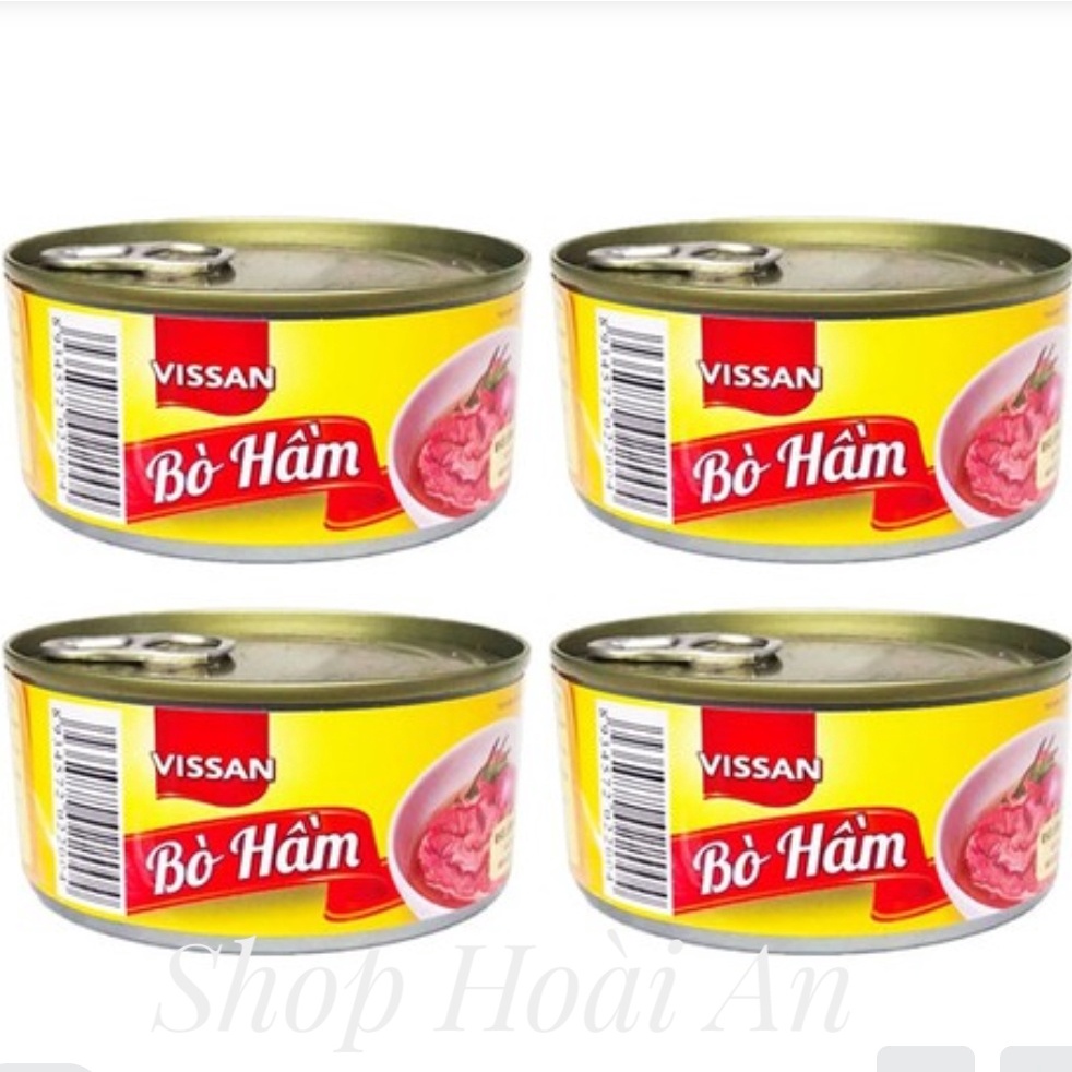 4 Hộp Bò Hầm Vissan150g (Date Mới)
